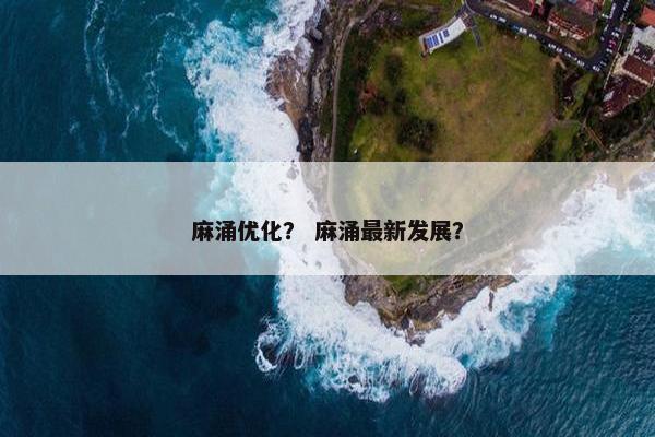 麻涌优化？ 麻涌最新发展？