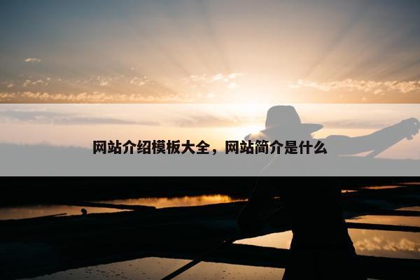 网站介绍模板大全，网站简介是什么