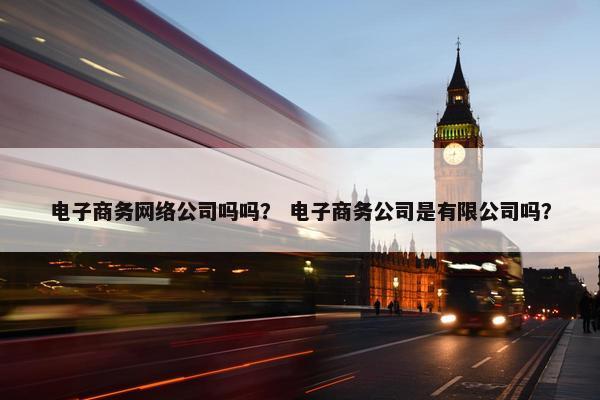 电子商务网络公司吗吗？ 电子商务公司是有限公司吗？