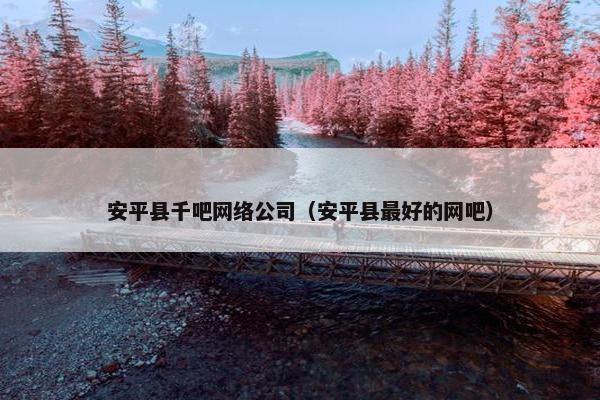 安平县千吧网络公司（安平县最好的网吧）