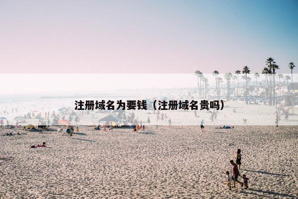 注册域名为要钱（注册域名贵吗）