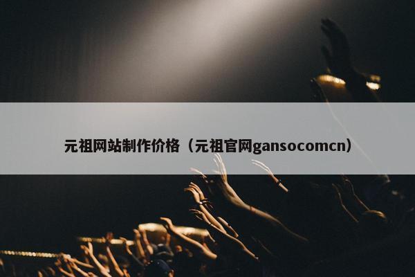 元祖网站制作价格（元祖官网gansocomcn）
