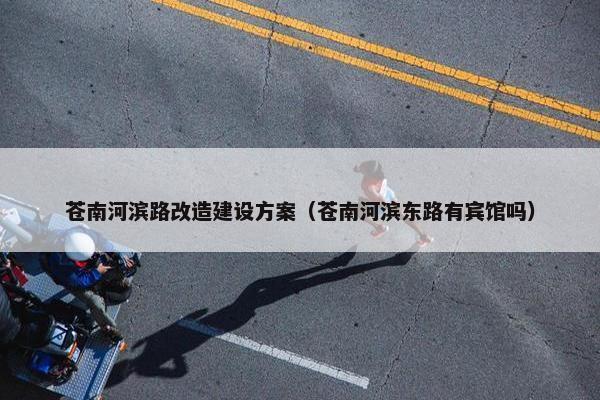 苍南河滨路改造建设方案（苍南河滨东路有宾馆吗）