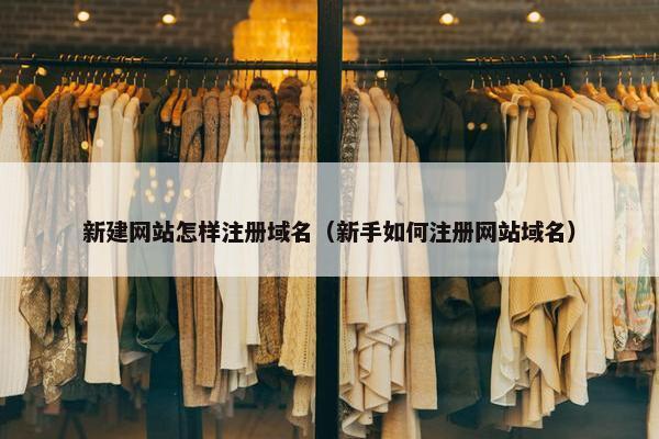 新建网站怎样注册域名（新手如何注册网站域名）