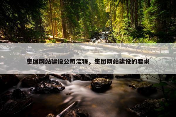 集团网站建设公司流程，集团网站建设的要求