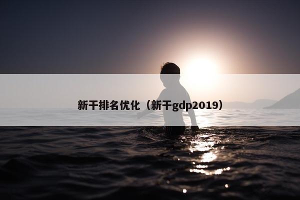 新干排名优化（新干gdp2019）