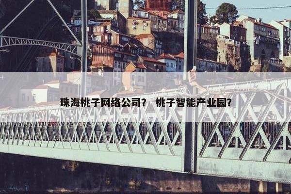 珠海桃子网络公司？ 桃子智能产业园？