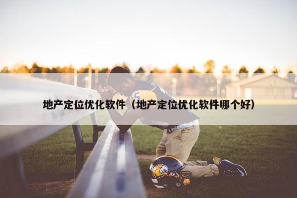 地产定位优化软件（地产定位优化软件哪个好）