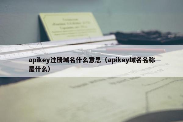 apikey注册域名什么意思（apikey域名名称是什么）