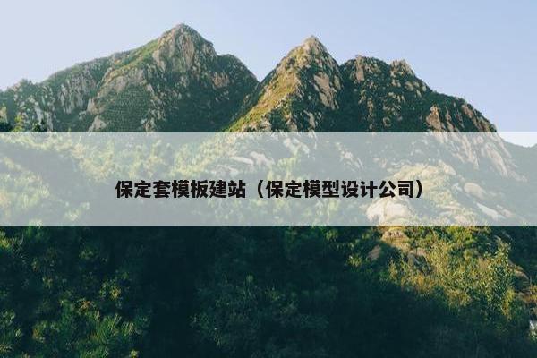 保定套模板建站（保定模型设计公司）