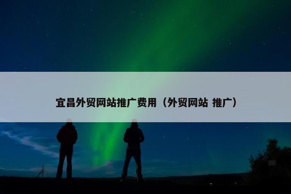 宜昌外贸网站推广费用（外贸网站 推广）