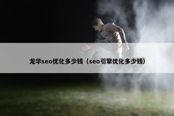 龙华seo优化多少钱（seo引擎优化多少钱）
