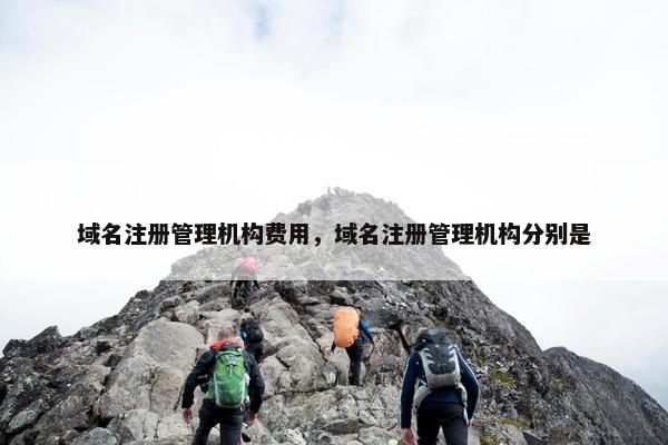 域名注册管理机构费用，域名注册管理机构分别是