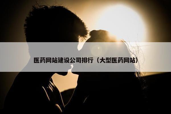 医药网站建设公司排行（大型医药网站）