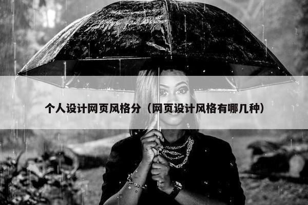 个人设计网页风格分（网页设计风格有哪几种）