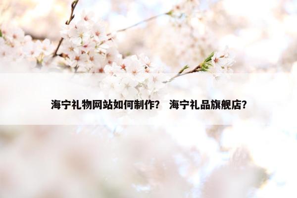 海宁礼物网站如何制作？ 海宁礼品旗舰店？