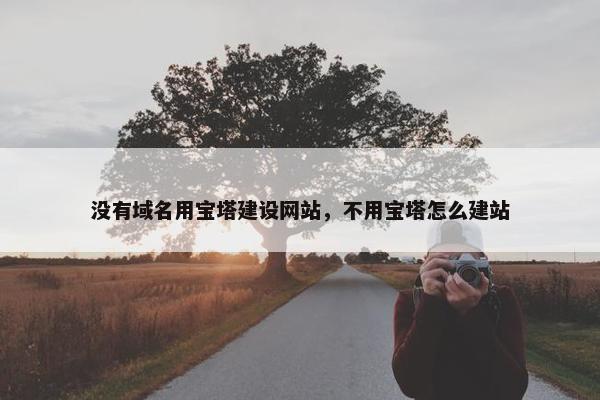 没有域名用宝塔建设网站，不用宝塔怎么建站