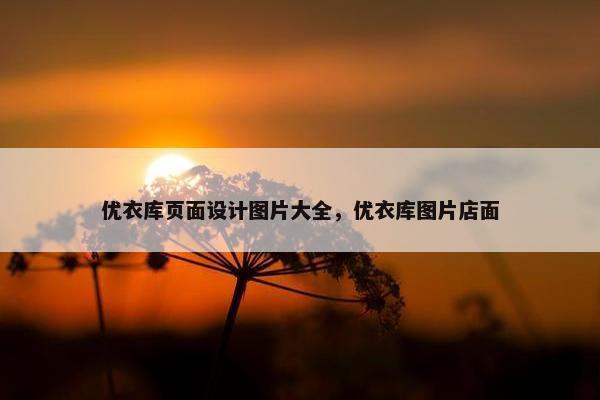 优衣库页面设计图片大全，优衣库图片店面