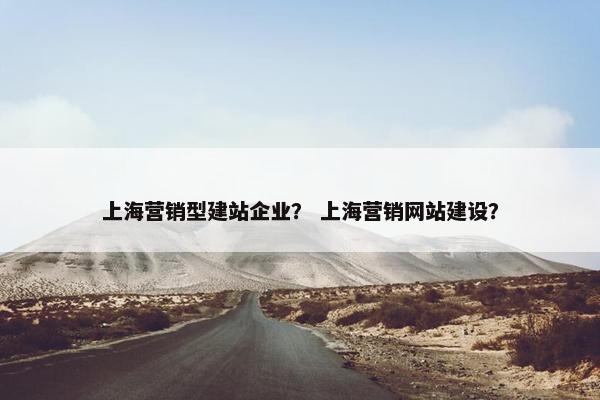 上海营销型建站企业？ 上海营销网站建设？