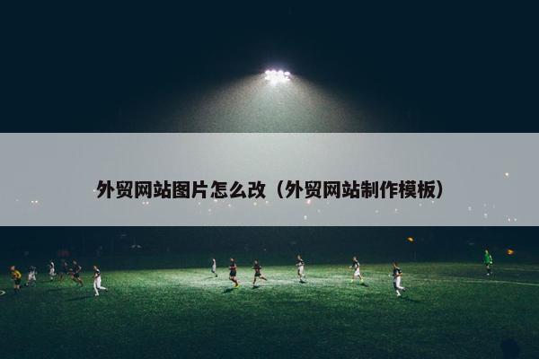 外贸网站图片怎么改（外贸网站制作模板）