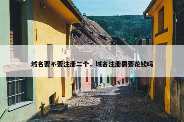域名要不要注册二个，域名注册需要花钱吗