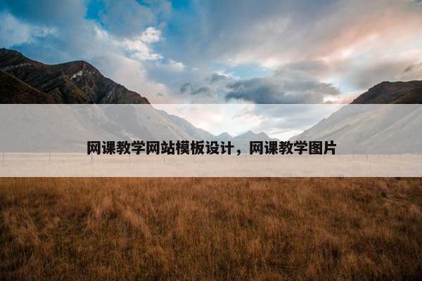 网课教学网站模板设计，网课教学图片