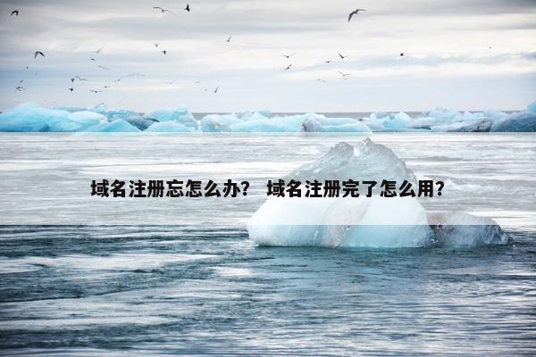 域名注册忘怎么办？ 域名注册完了怎么用？