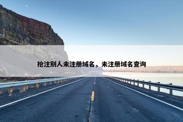 抢注别人未注册域名，未注册域名查询