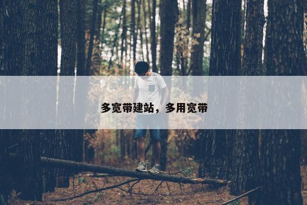 多宽带建站，多用宽带