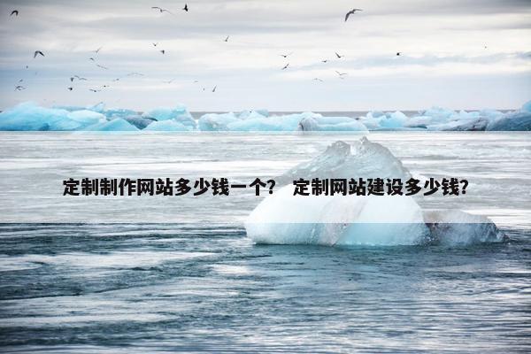 定制制作网站多少钱一个？ 定制网站建设多少钱？