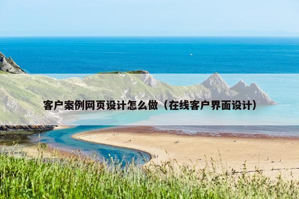 客户案例网页设计怎么做（在线客户界面设计）