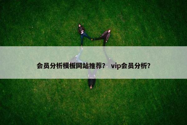 会员分析模板网站推荐？ vip会员分析？
