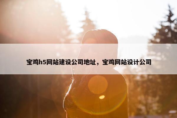 宝鸡h5网站建设公司地址，宝鸡网站设计公司