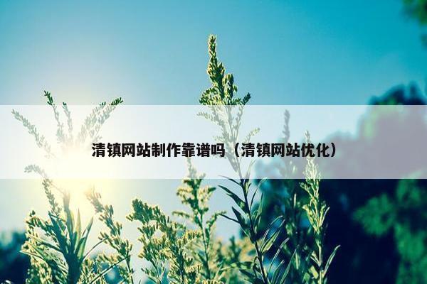 清镇网站制作靠谱吗（清镇网站优化）