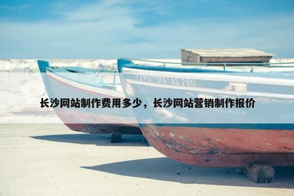 长沙网站制作费用多少，长沙网站营销制作报价
