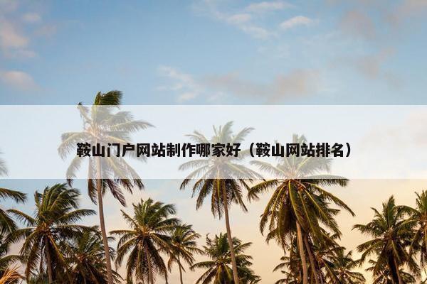 鞍山门户网站制作哪家好（鞍山网站排名）