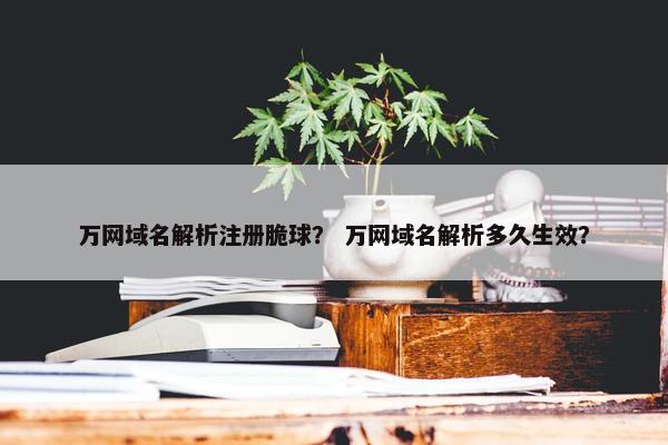 万网域名解析注册脆球？ 万网域名解析多久生效？