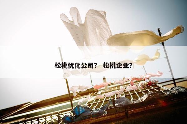 松桃优化公司？ 松桃企业？