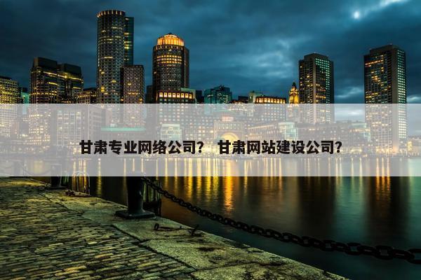 甘肃专业网络公司？ 甘肃网站建设公司？