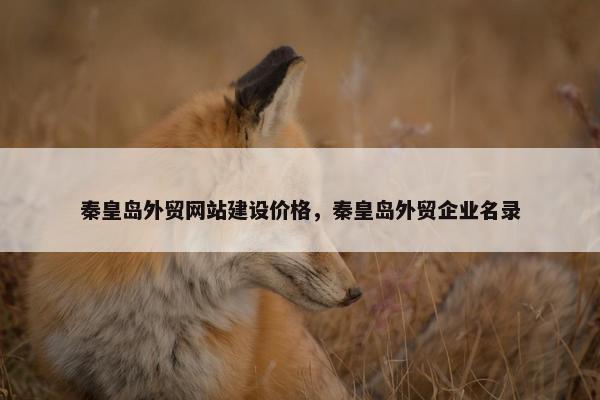 秦皇岛外贸网站建设价格，秦皇岛外贸企业名录