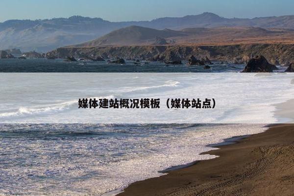 媒体建站概况模板（媒体站点）