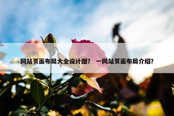 网站页面布局大全设计图？ 一网站页面布局介绍？