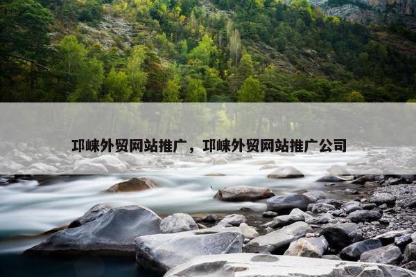 邛崃外贸网站推广，邛崃外贸网站推广公司