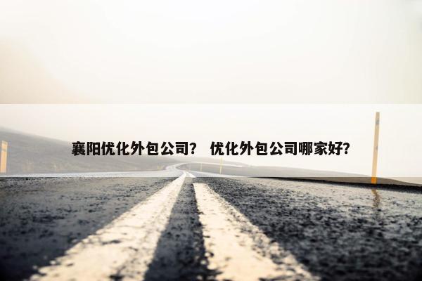 襄阳优化外包公司？ 优化外包公司哪家好？
