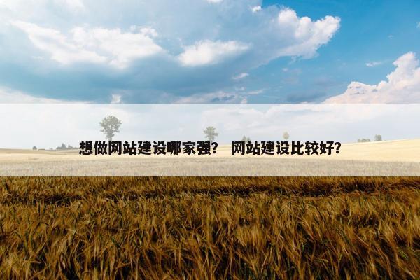 想做网站建设哪家强？ 网站建设比较好？