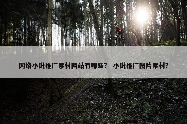 网络小说推广素材网站有哪些？ 小说推广图片素材？
