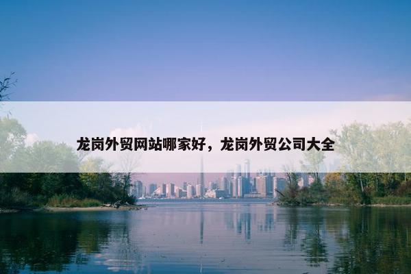 龙岗外贸网站哪家好，龙岗外贸公司大全
