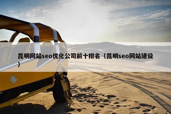 昆明网站seo优化公司前十排名（昆明seo网站建设）