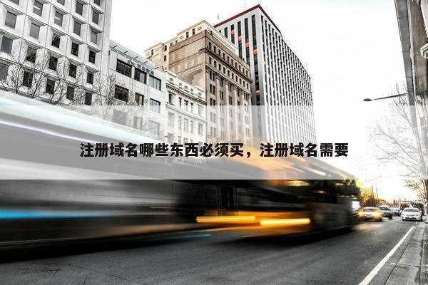 注册域名哪些东西必须买，注册域名需要