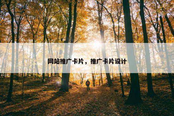 网站推广卡片，推广卡片设计